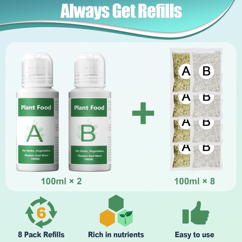 Haligo Hydroponics Nutrients (1000ml in Total), All Purpose Plant Food A & B, Hydroponics Supplies, Fertilizer for All Plants and Media, Hydroponics System Accessories for Vegetables Fruits Flowers Thrive - Image 3